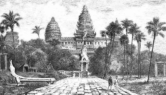 Angkor Wat, Sketch, Front View